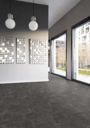 Toscane antraciet plak PVC tegels