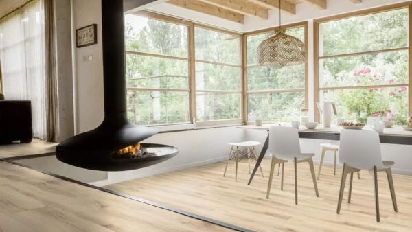 Pearl Natural Eiken PVC vloer geschikt voor vloerverwarming