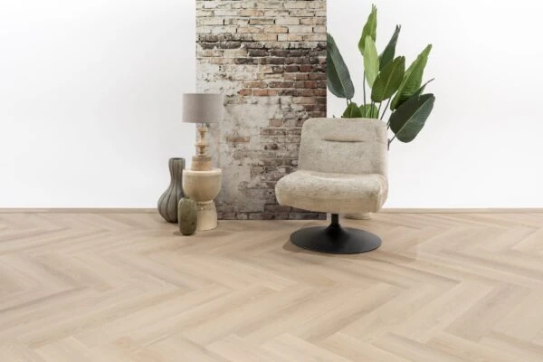 Marino Beige Eiken PVC Visgraat