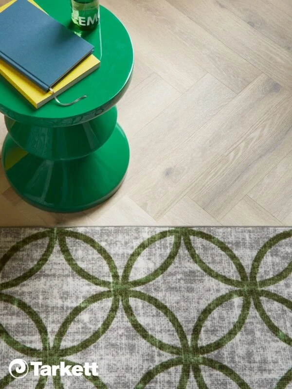 Tarkett Nutmeg Oak PVC visgraat geluiddempende vloer